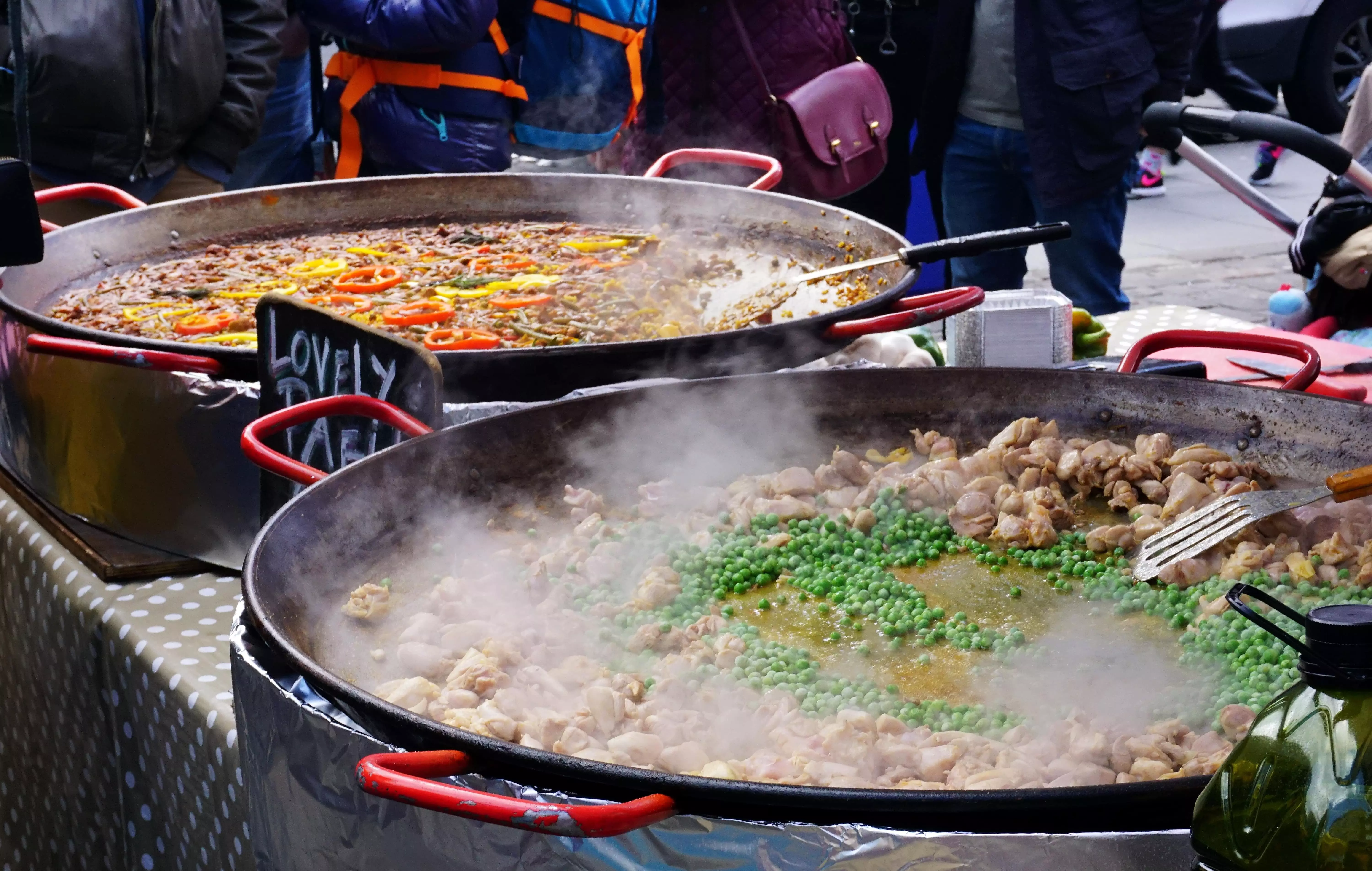 Street food market