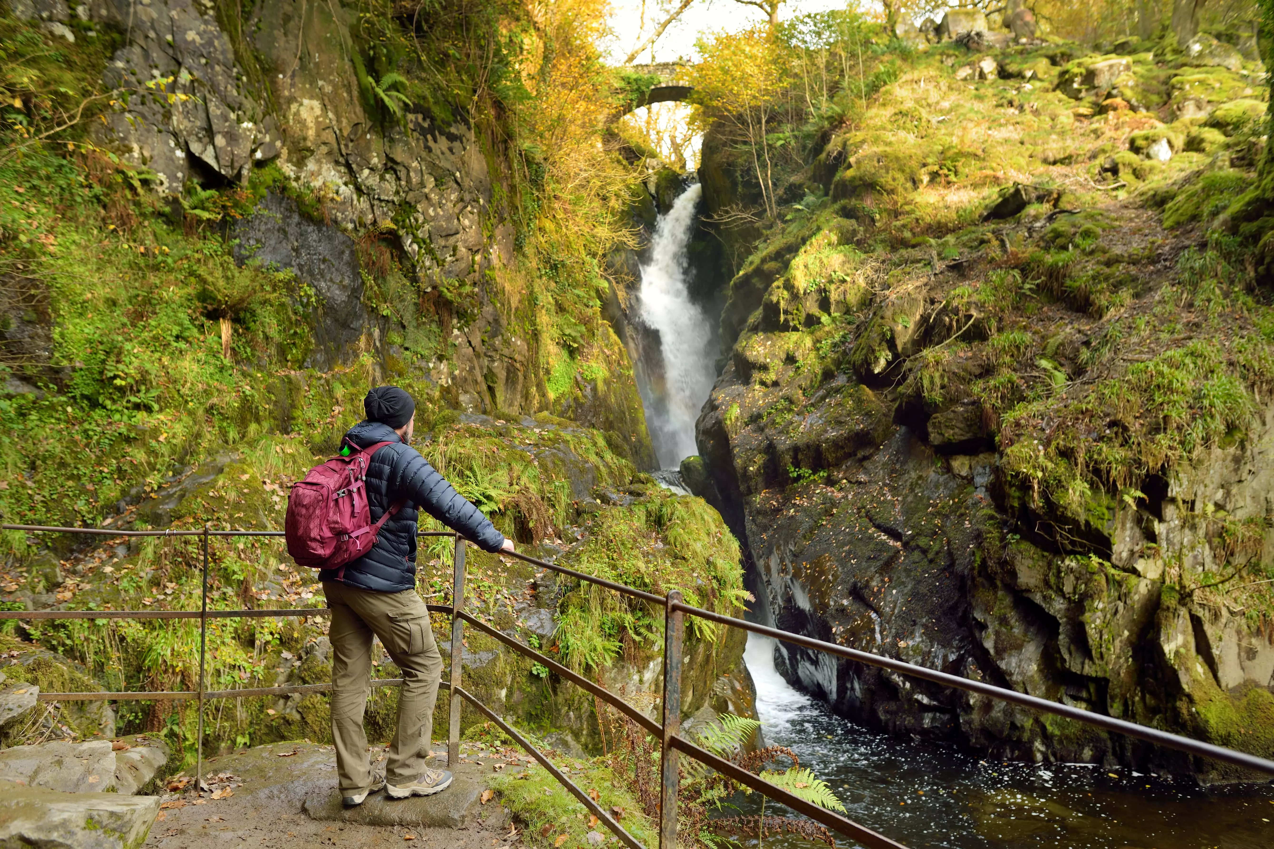 Aira Force Waterfall in Lake District