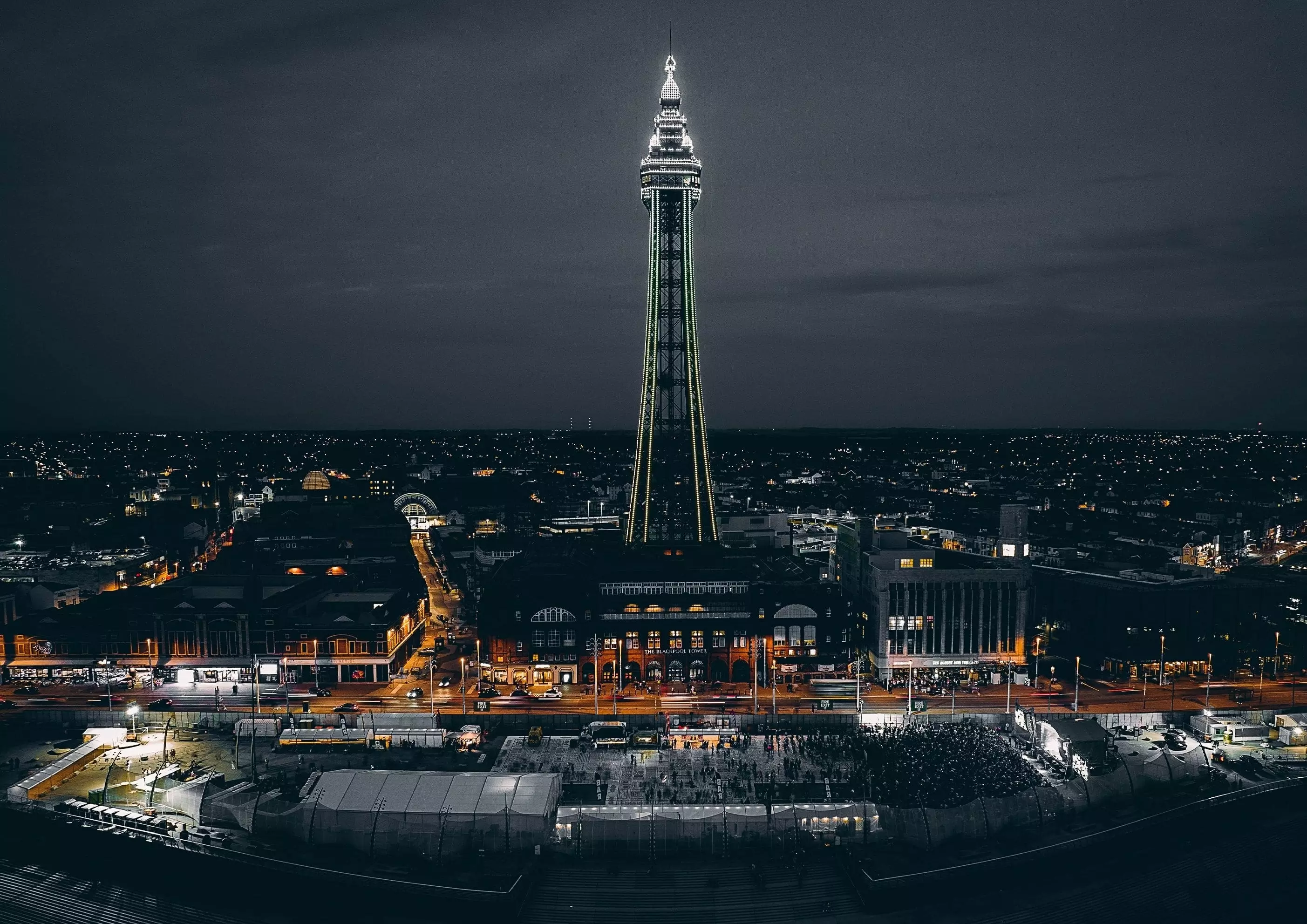 Blackpool Tower at night