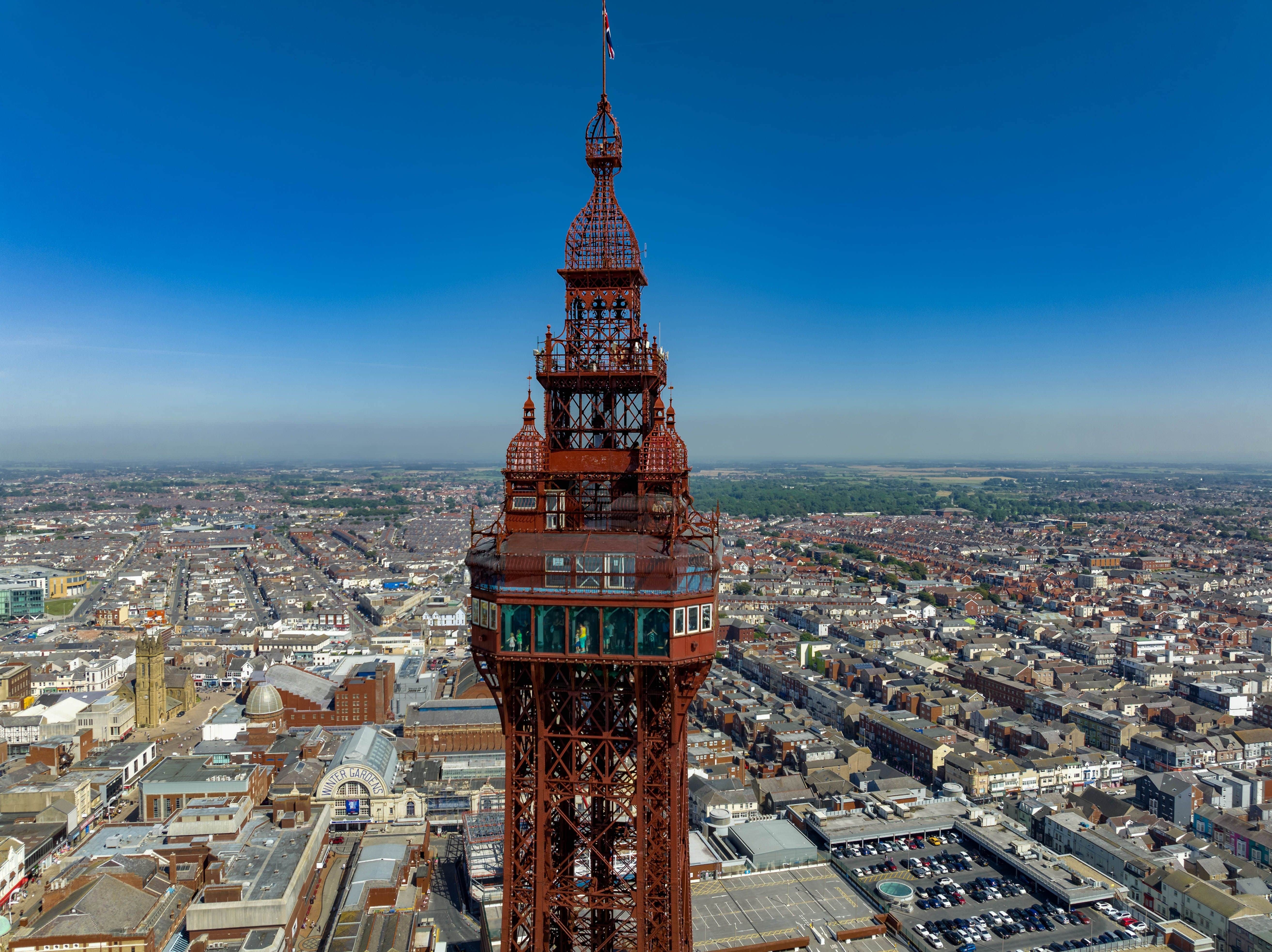 Blackpool Tower drone shot
